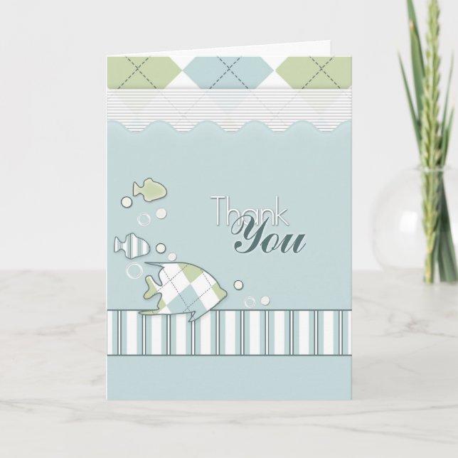 Tropical Fish Thank You Card (Front)