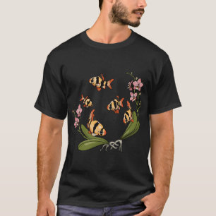 Tropical Fish, tiger barbs and orchids T-Shirt