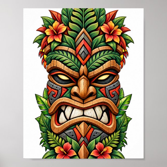 Tropical Flame Mask Poster (Front)