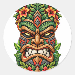Tropical Flame Mask Sticker