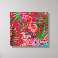 Tropical flamingo art