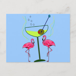 Tropical Flamingo Art Gifts Postcard