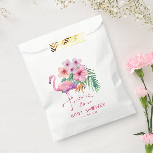 Tropical Flamingo Baby Shower Favour Bag (Sealed)