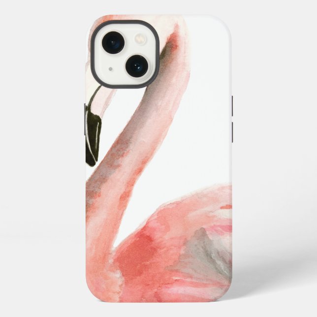 Tropical Flamingo Bird iPhone Case (Back)