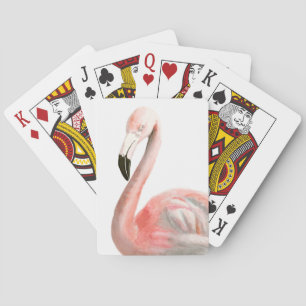 Tropical Flamingo Bird Playing Cards