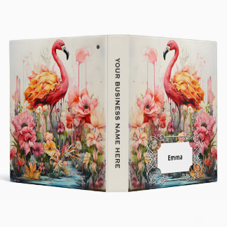 Tropical Flamingo Fantasy Paradise Bloom Binder