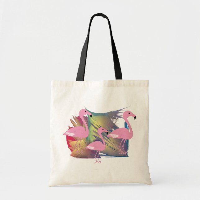 Tropical Flamingo Gifts Tote Bag (Front)
