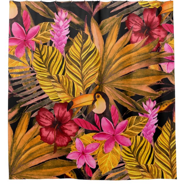 Tropical Flamingo: Hibiscus Summer Pattern (Front)