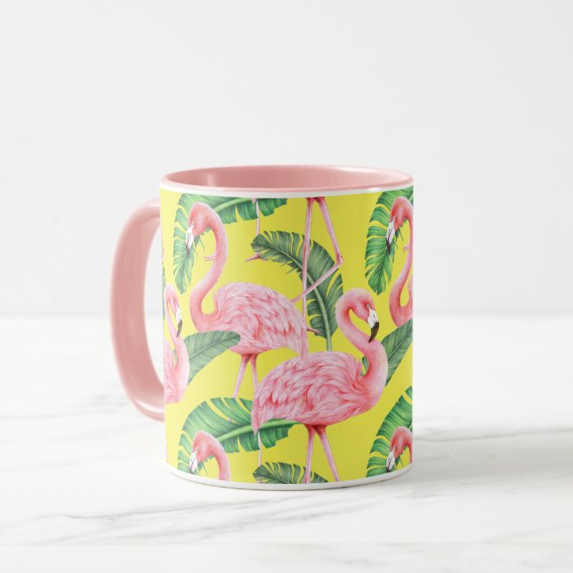 Tropical Flamingo Mug (Front Left)