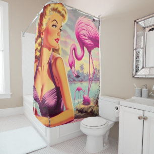 Tropical Flamingo Pin-up