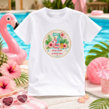 Tropical Flamingo Pool Party 7th Birthday Splash