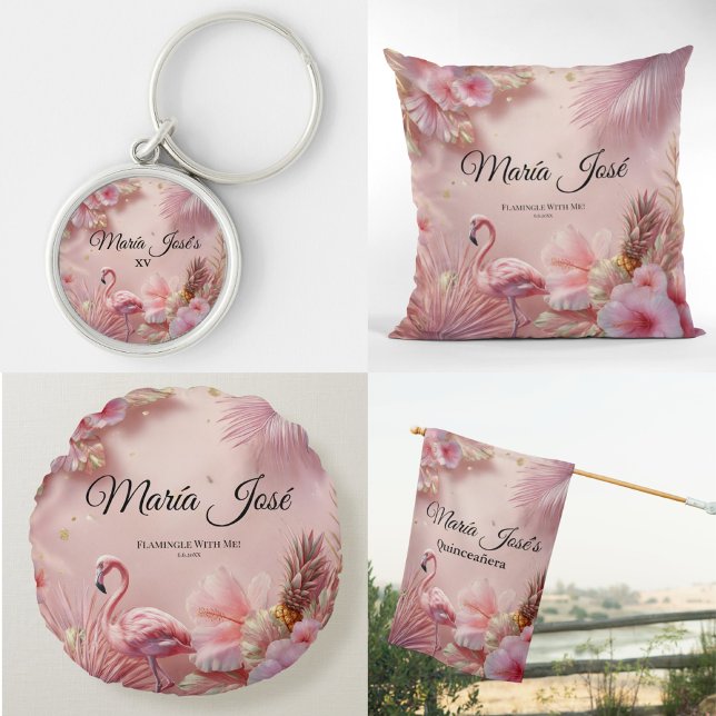 Tropical Flamingo Quinceañera, custom Watch (Creator Uploaded)