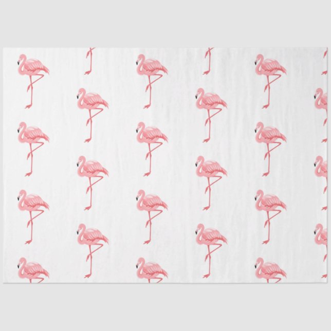  Tropical Flamingo Series Design 16 Tissue Paper (Front)