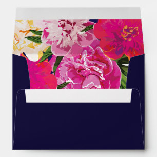 Tropical Floral and Gold Envelopes