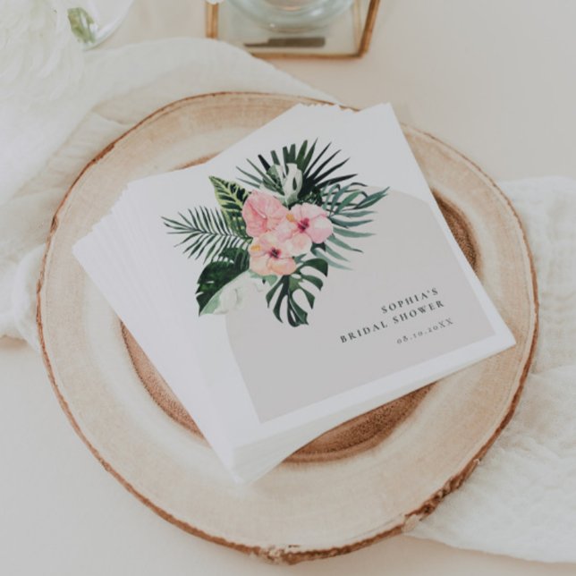 Tropical Floral Arch Napkin (Creator Uploaded)