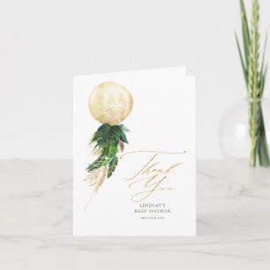 Tropical Floral Balloon Garland Thank You Card
