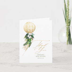 Tropical Floral Balloon Garland Thank You Card