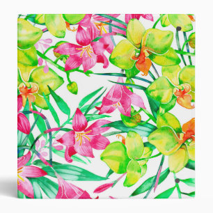 Tropical floral binder