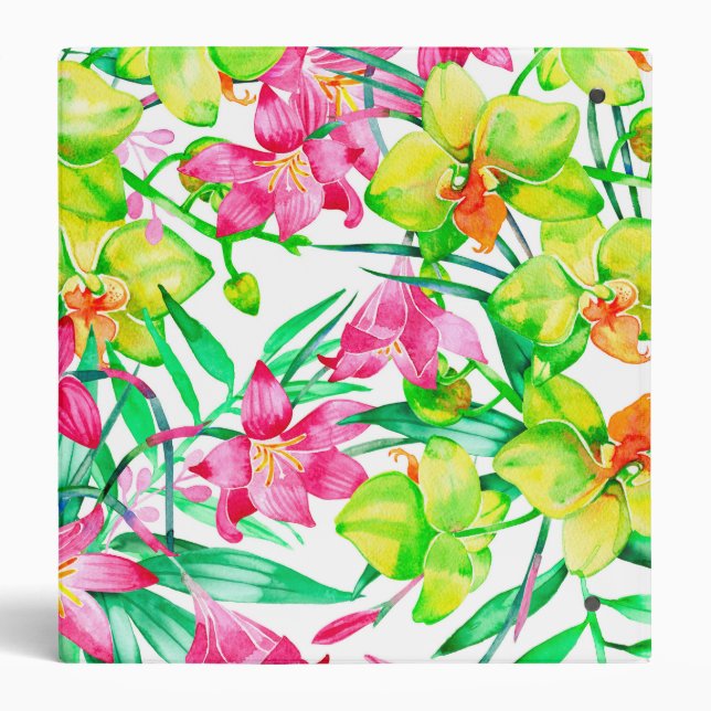 Tropical floral binder (Back)