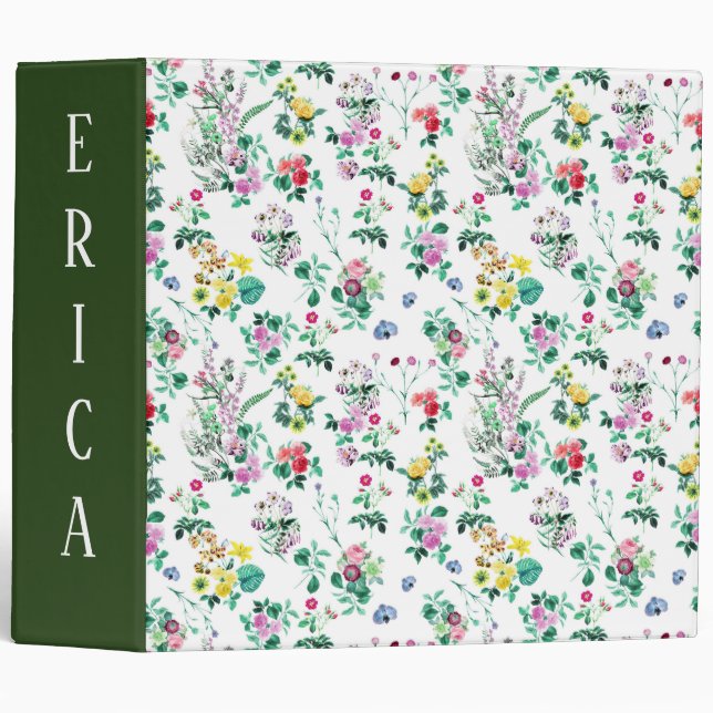 Tropical Floral Binder (Front/Spine)