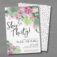 Tropical Floral Birthday Party