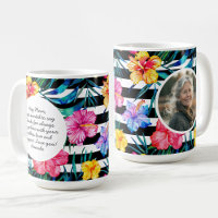 Tropical Floral Black Stripe | Mother's Day Photo