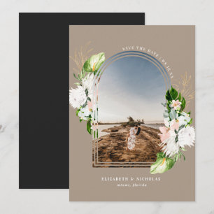 Tropical Floral   Boho Save the Date