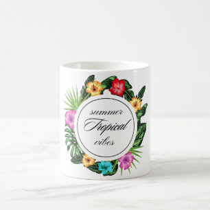 Tropical Floral Coffee Mug