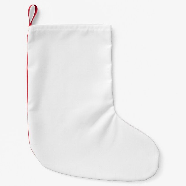 Tropical Floral: Dark Trendy Pattern Small Christmas Stocking (Front)