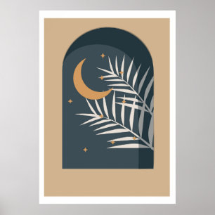 Tropical floral design Poster
