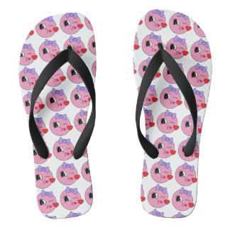 Tropical Floral Flip Flops –Summer Footwear