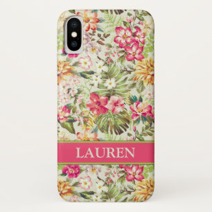 Tropical Floral Hawaii Personalized Case-Mate iPhone Case