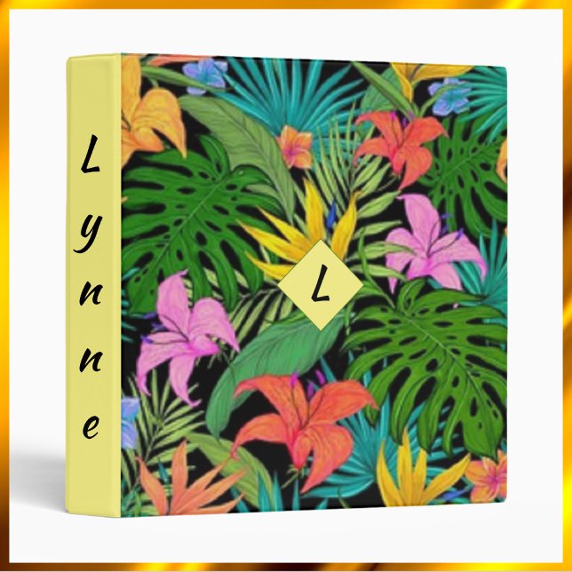 Tropical Floral Jungle Binder (Creator Uploaded)