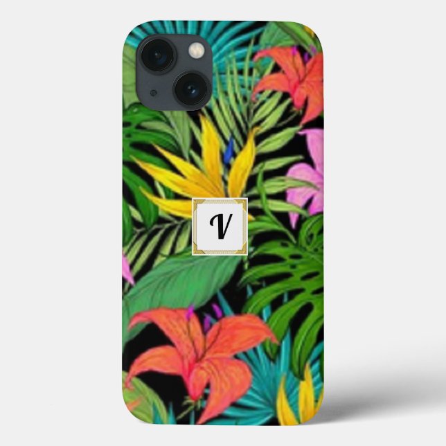 Tropical Floral Jungle Case-Mate iPhone Case (Back)