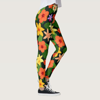 Tropical Floral Leggings