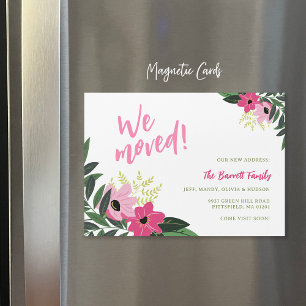 Tropical Floral Magnetic Moving Announcement