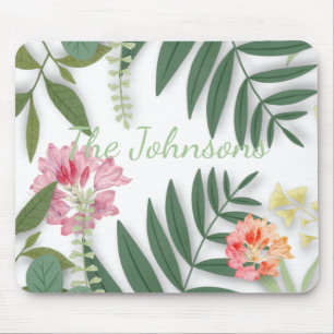 Tropical Floral  Mouse Pad