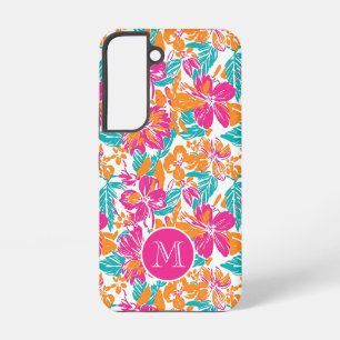 Tropical Floral Pattern Phone Case (Name)
