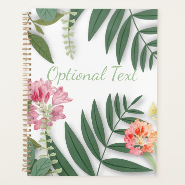 Tropical Floral  Planner (Front)