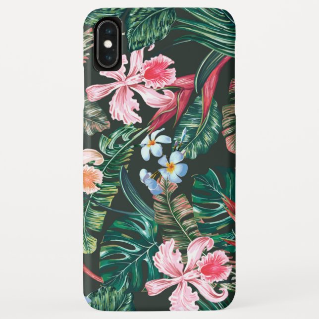 Tropical floral seamless Design Case-Mate iPhone Case (Back)