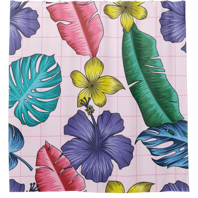 Tropical floral: seamless leaves pattern (Front)
