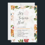 Tropical Floral Surprise Adult 60th Birthday Party Invitation<br><div class="desc">Celebrate your special day with this beautiful surprise birthday party invitation features simple and stylish typography & tropical patterns. This design template is fully customizable.</div>