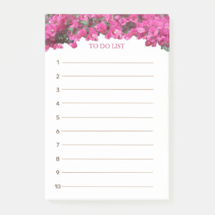 Tropical Floral To Do List Post-it Notes