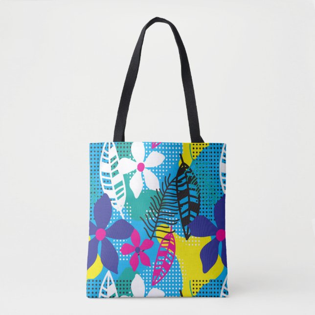 Tropical Floral Tote Bag (Front)