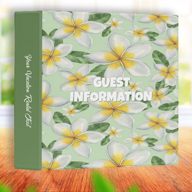 Tropical Floral Vacation Home Rental Binder (Creator Uploaded)