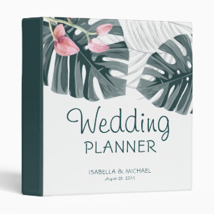 Tropical Floral Wedding Planner Binder