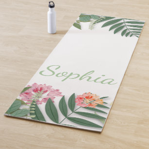 Tropical Floral  Yoga Mat