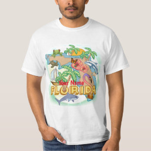 Tropical Florida custom name  t-shirt