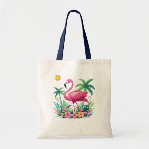 Tropical/Florida pink flamingo Tote Bag