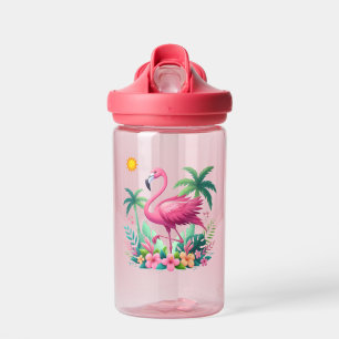 Tropical/Florida pink flamingo Water Bottle